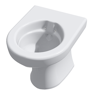 CWC-150W  - Solid Surface Behavioral Healthcare Toilet Anti-Ligature Wallgate