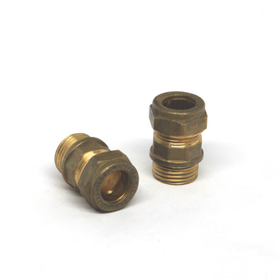 P2832 - Brass 1/2" x 15mm Male Adaptor for 32TEMP Supply Set for Intersan/AquaDesign Wash Fountai