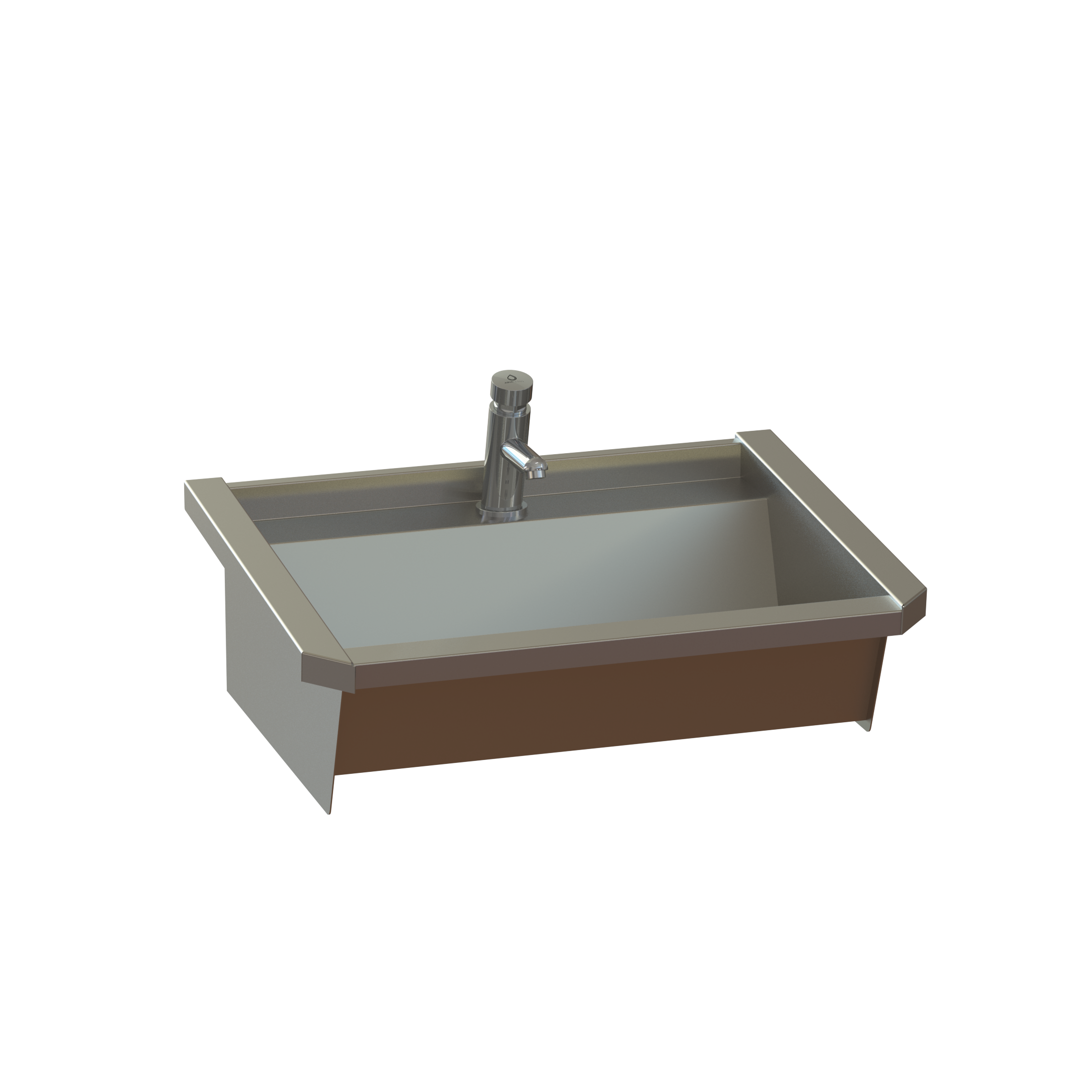 51 - Series 5.0  Washbasin Trough Sink Single User Stainless Steel Hand Wash Station
