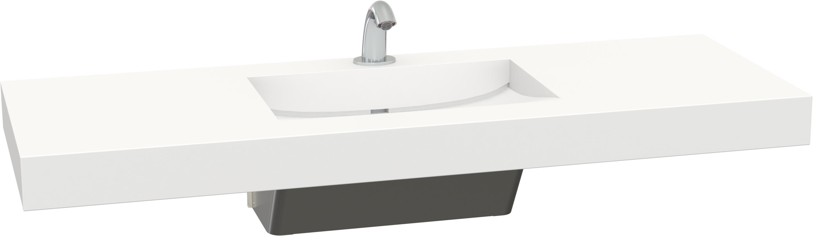SLV01 - Single User Streamlav View Solid Surface Handwashing Lavatory