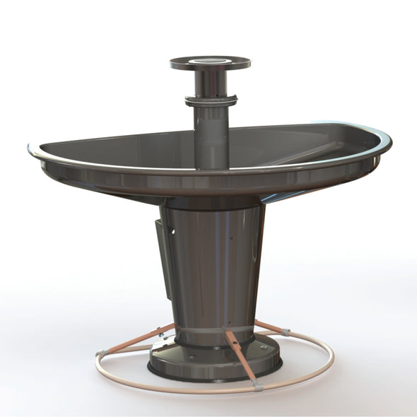 Sanispray 5-User Washfountain with Soap Tray and Stainless Steel Pedestal