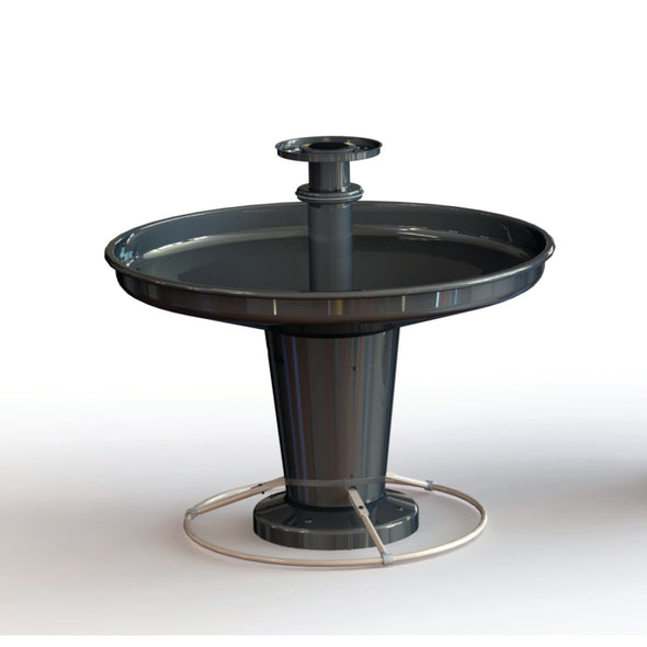 Sanispray 8-User Washfountain with Soap Tray and Stainless Steel Pedestal
