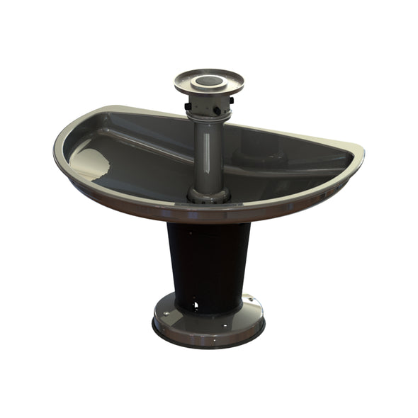 Collective Pushbutton Activated Sanispray Washfountain