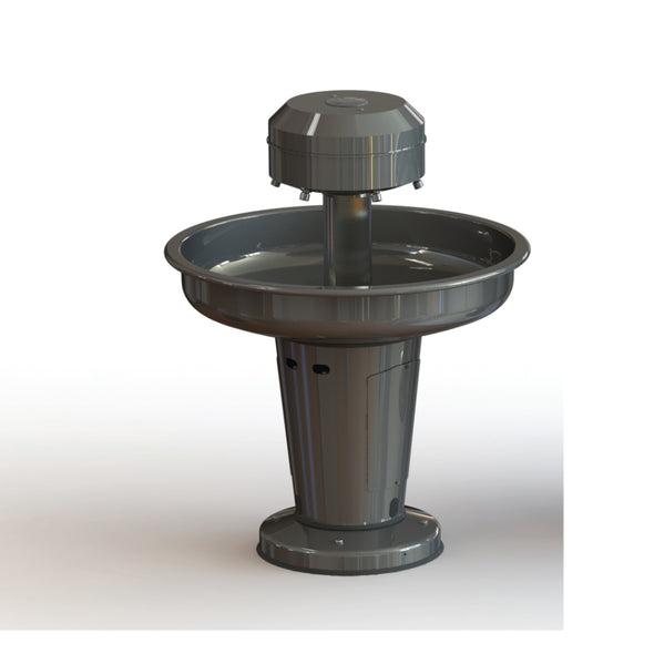 ISO6 - 6-User Sanispray Washfountain with Stainless Steel Pedestal