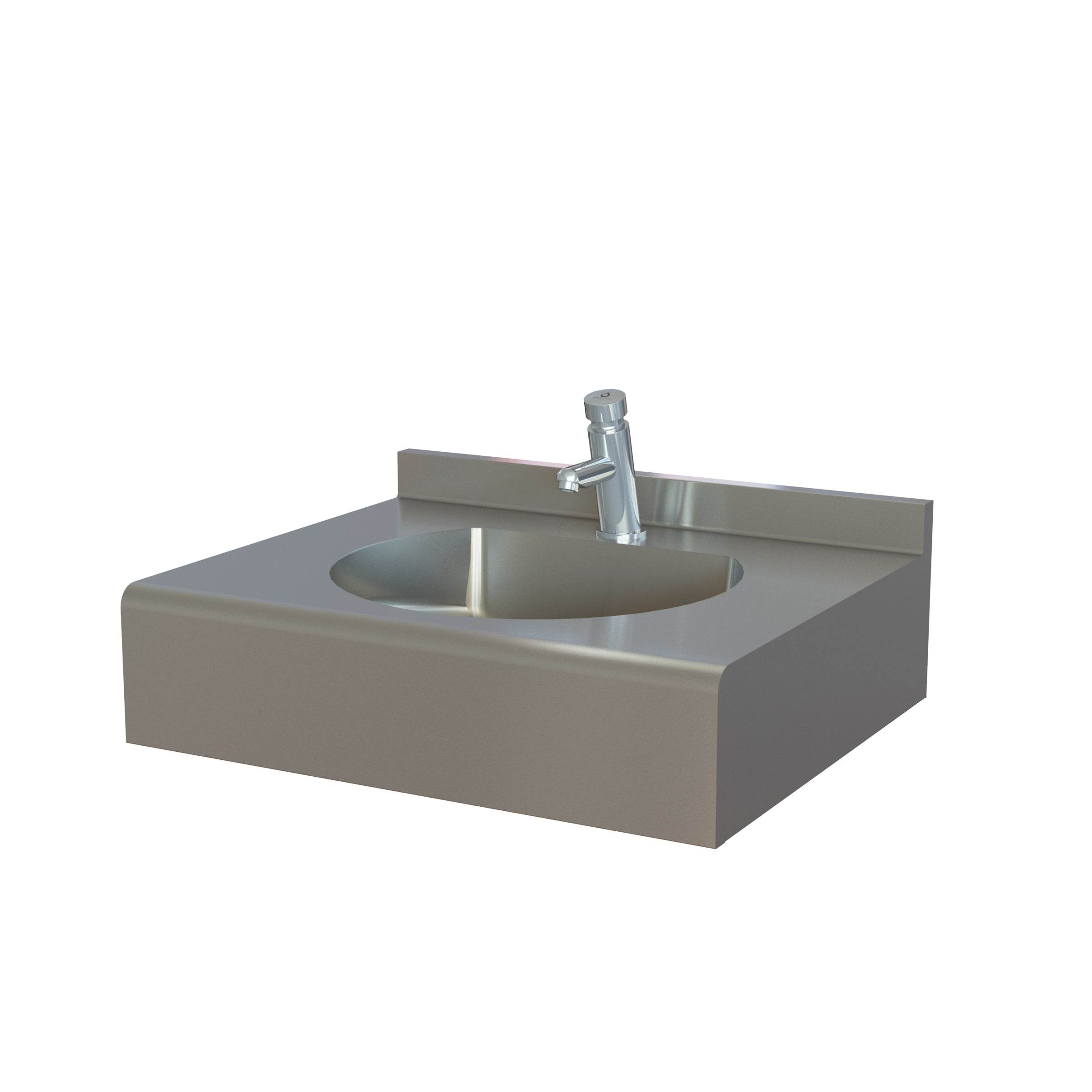 LAV9C0600 - Multiset Single User Stainless Steel Hand Wash Station Sink