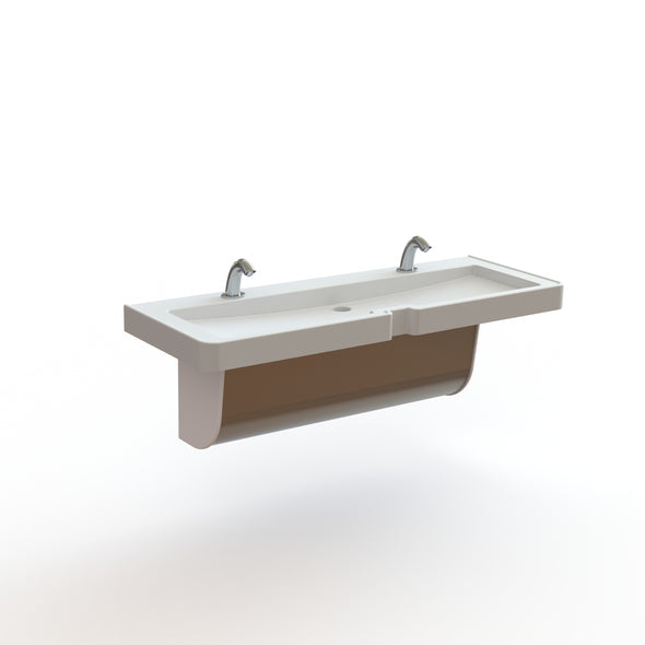 SL02 - Streamlav Legacy Two User Solid Surface Lavatory System for Public Restrooms