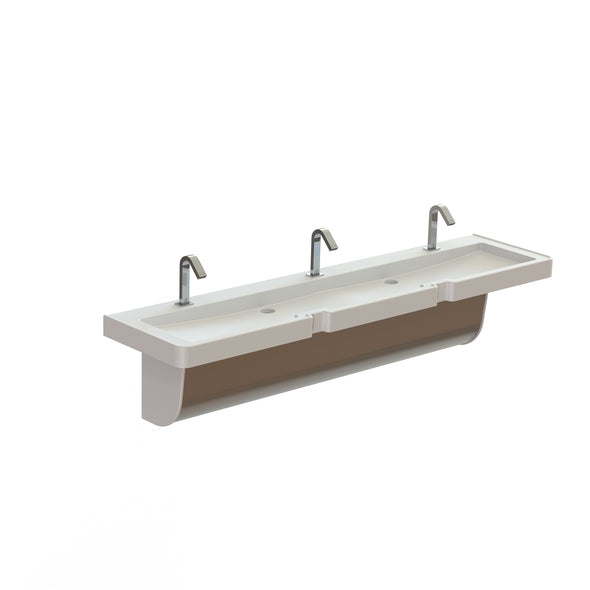 SL03 - Streamlav Legacy Three User Solid Surface Lavatory System for Public Restrooms