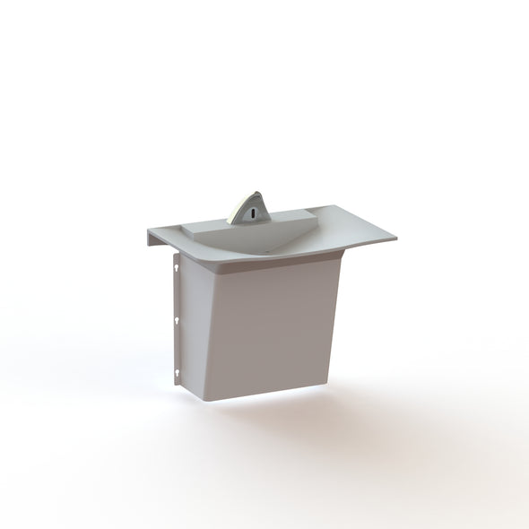 SLW01RX - Single User Streamlav Wing RX Solid Surface Behavioral healthcare Lavatory Anti-Ligature