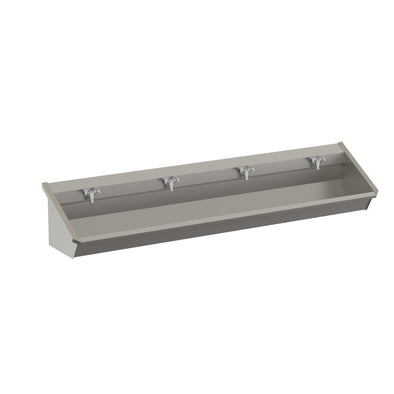 14 - Series 1.0  Washbasin Trough Sink Four User Stainless Steel Hand Wash Station