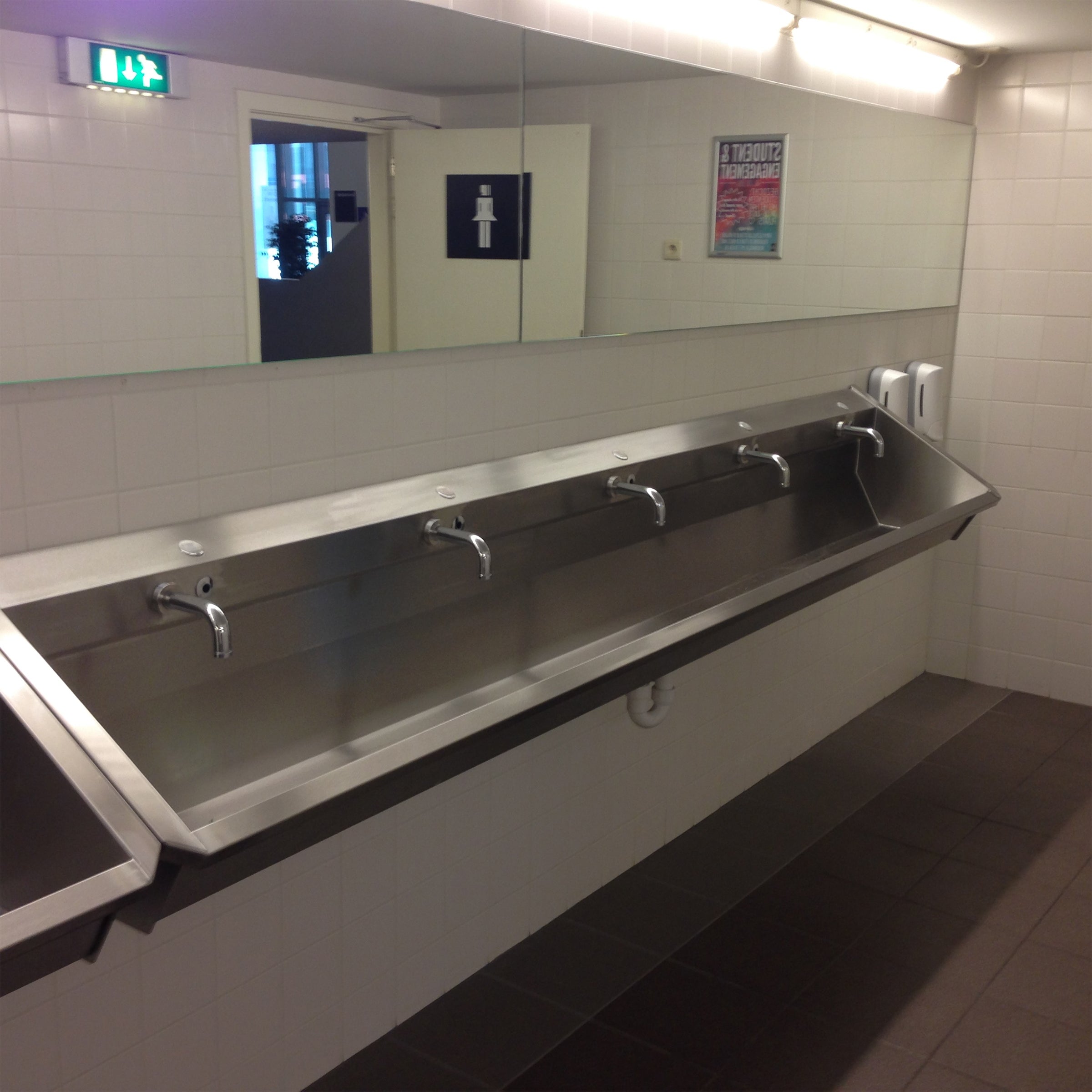 15 - Series 1.0  Washbasin Trough Sink Five User Stainless Steel Hand Wash Station